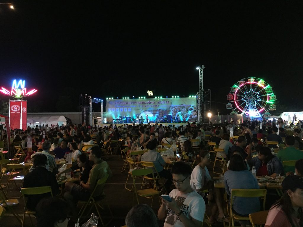View of the stage at the annual Chiang Mai Food Festival