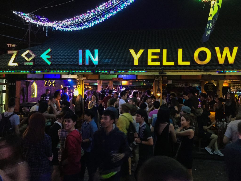 Busy nightlife at Zoe in Yellow in Chiang Mai