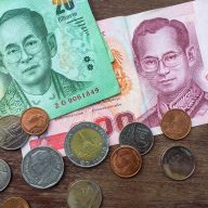 Thai Currency: Bills and coins