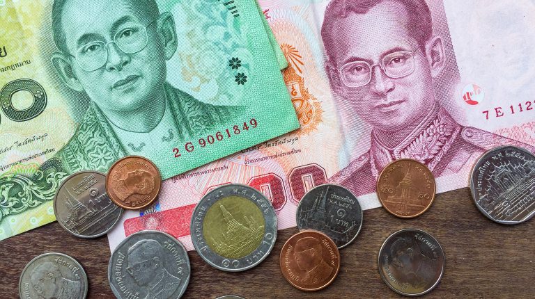 Thai Currency: Bills and coins