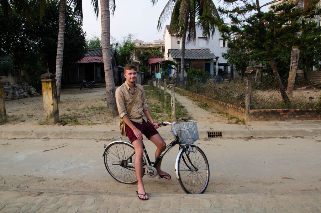 We did a day of cycling around Hoi An. Chris was a bit more confident with the traffic than I was.