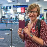Joanna at Chiang Mai International Airport