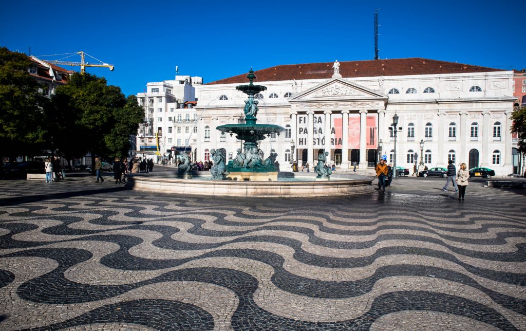 fontanna na placu rossio