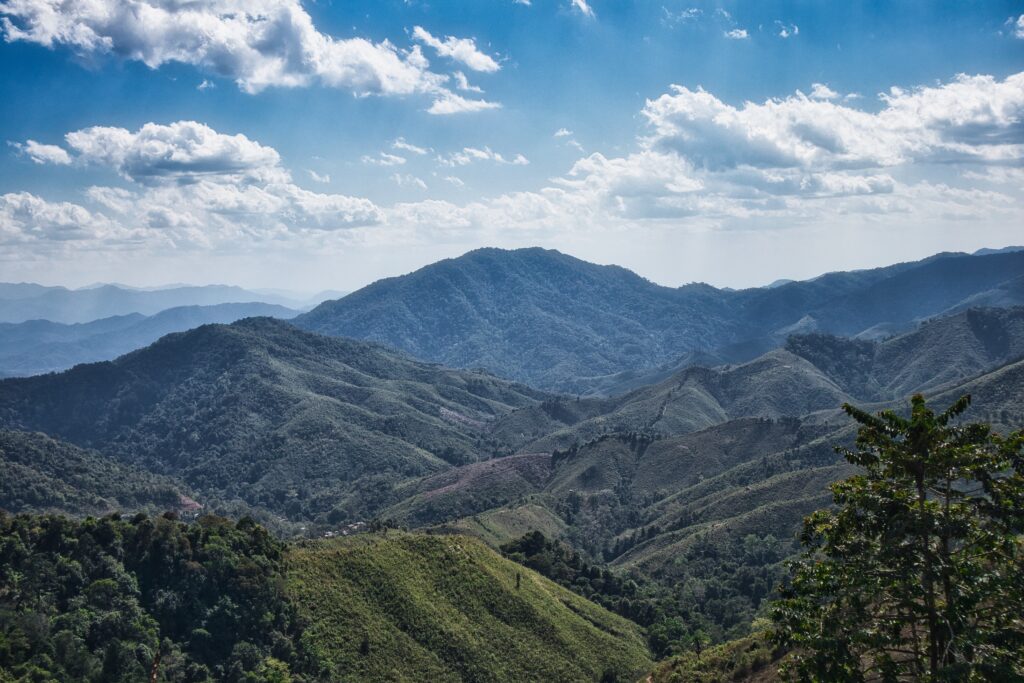 Mountain hills in Thailand. 