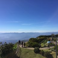 The garden terrace at the peak of Doi Inthanon